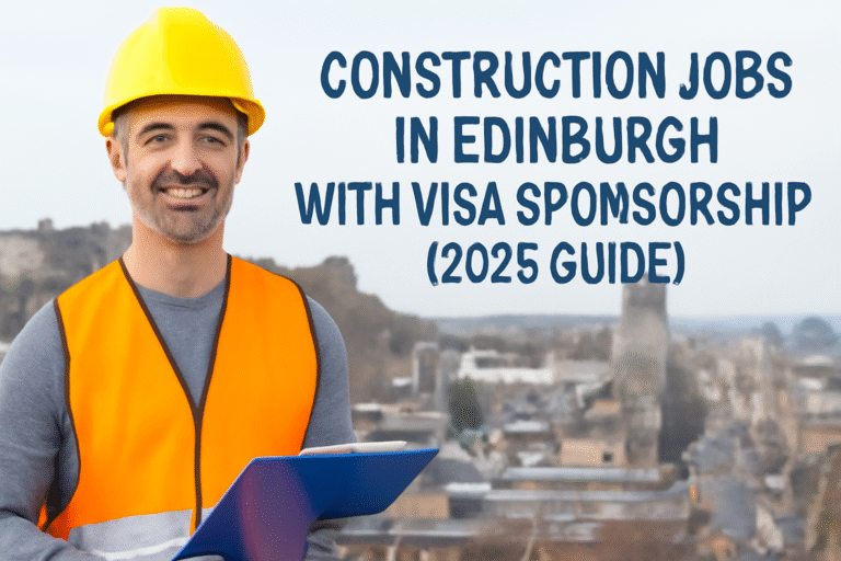 Construction Jobs in Edinburgh with Visa Sponsorship (2025 Guide)