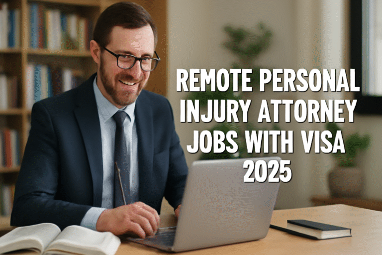 Remote Personal Injury Attorney Jobs with Visa 2025