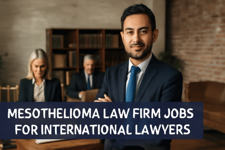 Mesothelioma Law Firm Jobs for International Lawyers