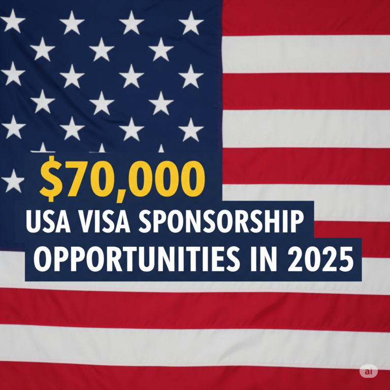 $70,000 USA Visa Sponsorship Opportunities in 2025