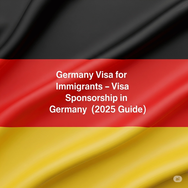 Germany Visa for Immigrants – Visa Sponsorship in Germany (2025 Guide)