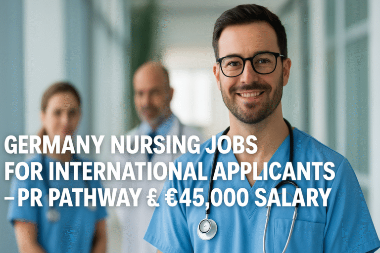 Germany Nursing Jobs for International Applicants – PR Pathway & €45,000 Salary
